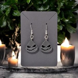Custom 3D Jack Skellington Earrings Unique Design